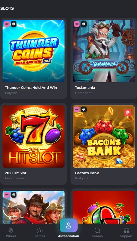 casinobello mobile slots page