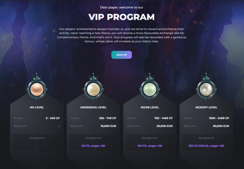 casinobello vip page